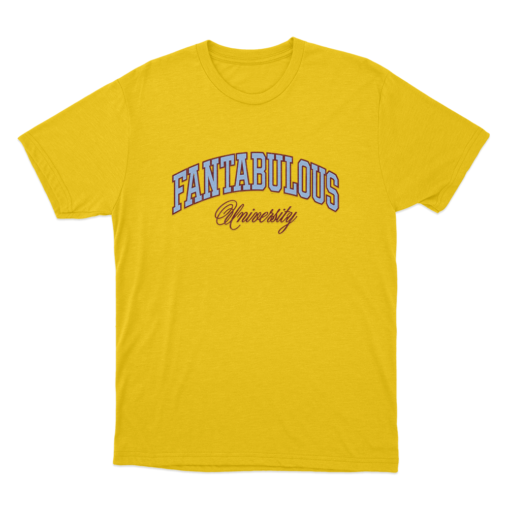 Fantabulous University Unisex T Shirt Yellow Fantabulous University Unisex T Shirt Yellow