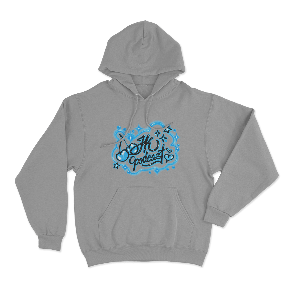 Jk Graffiti Unisex Hoodie Grey Jk Graffiti Unisex Hoodie Grey