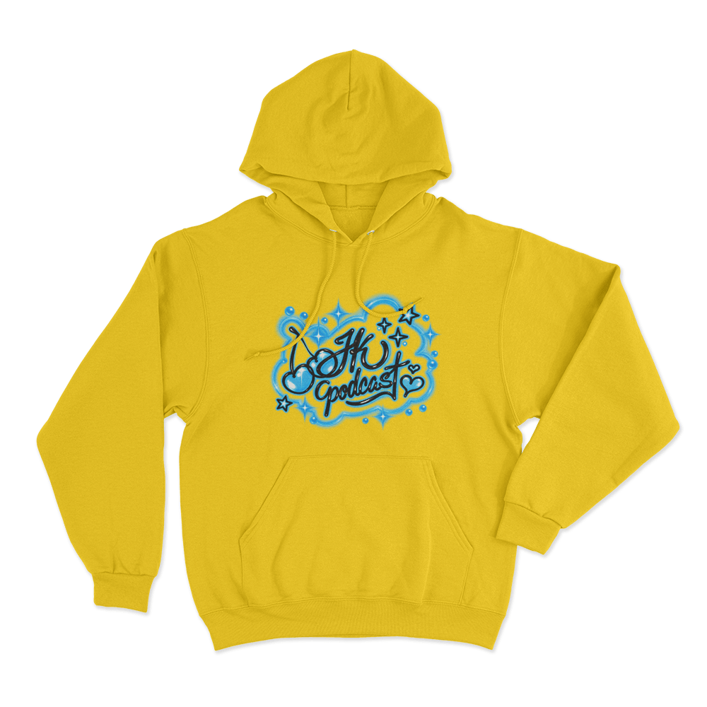 Jk Graffiti Unisex Hoodie Yellow Jk Graffiti Unisex Hoodie Yellow