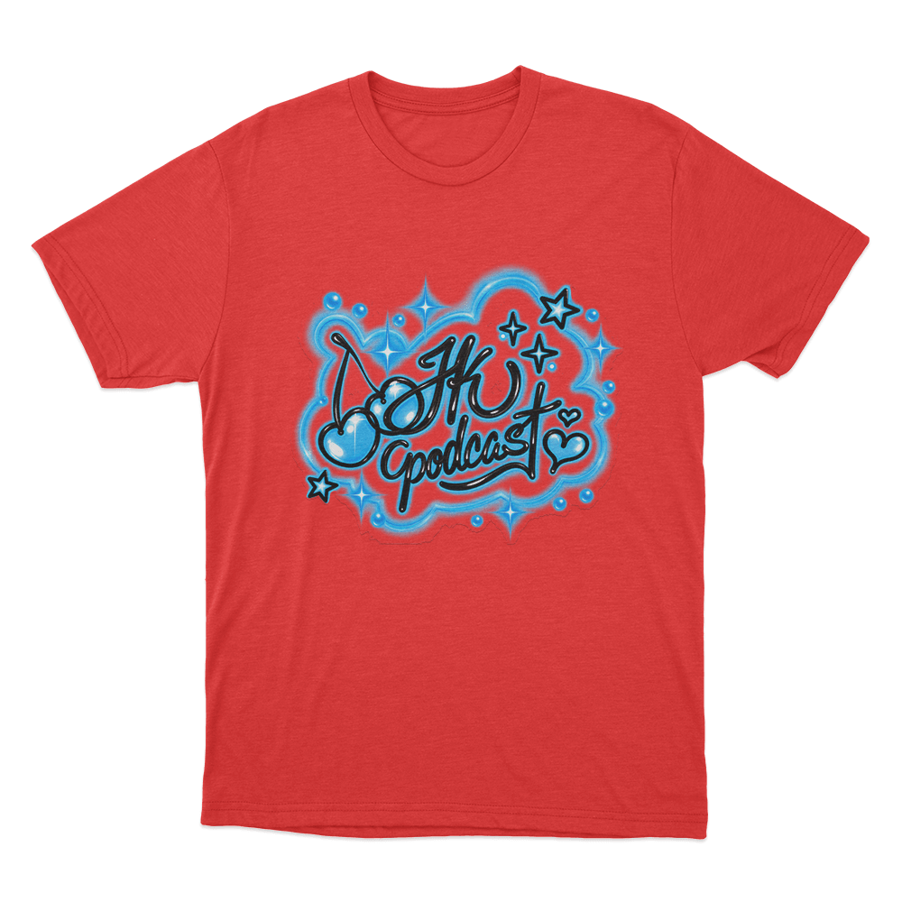 Jk Graffiti Unisex T Shirt Red Jk Graffiti Unisex T Shirt Red