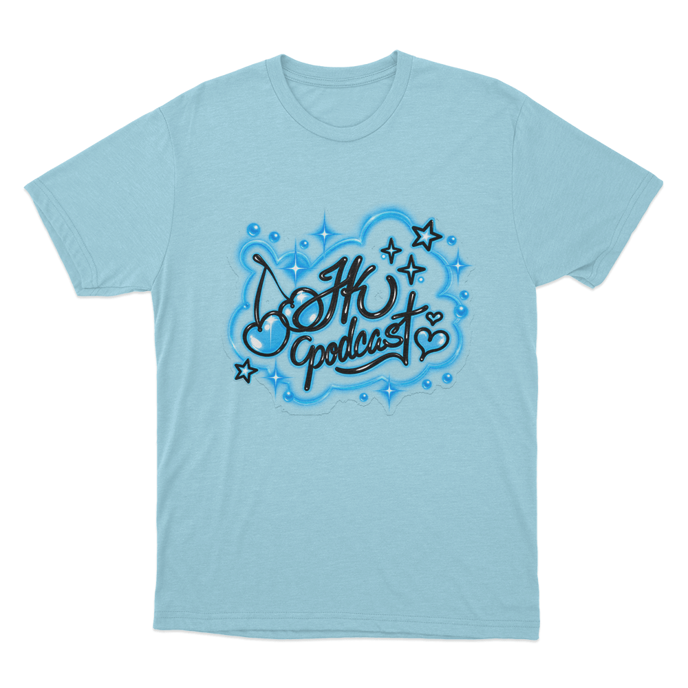 Jk Graffiti Unisex T Shirt Sky Blue Jk Graffiti Unisex T Shirt Sky Blue