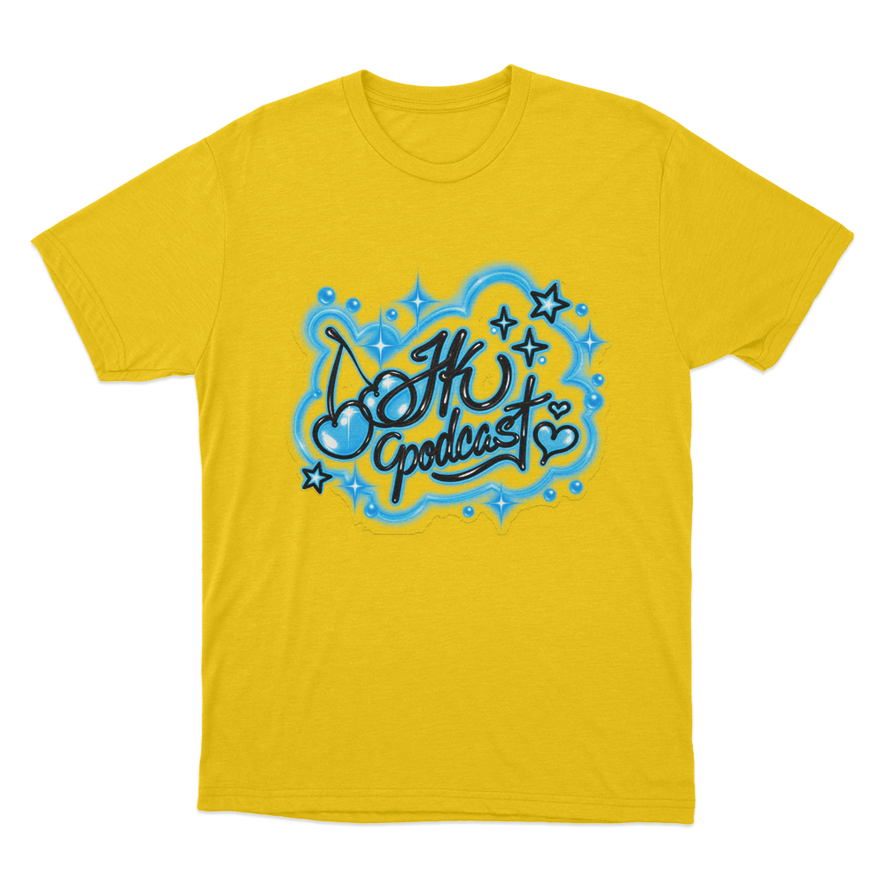 Jk Graffiti Unisex T Shirt Yellow Jk Graffiti Unisex T Shirt Yellow