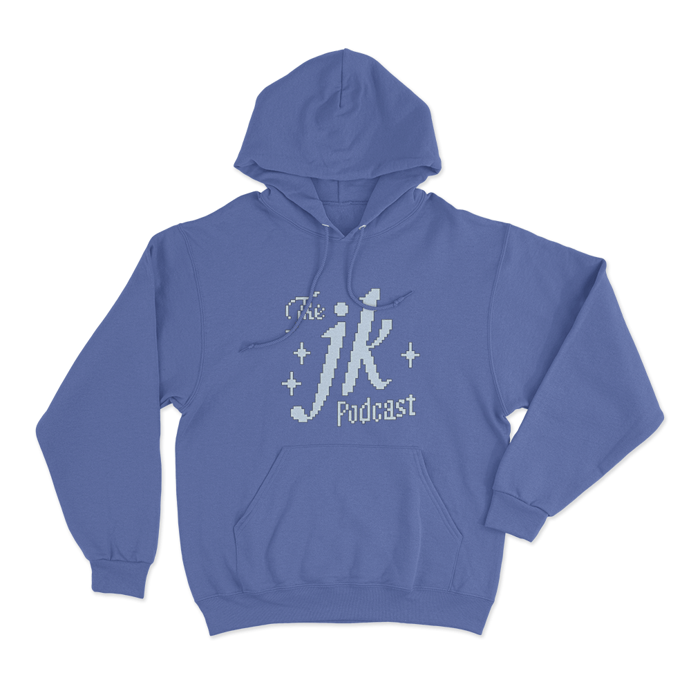 Jk Podcast Logo Unisex Hoodie Blue Jk Podcast Logo Unisex Hoodie Blue