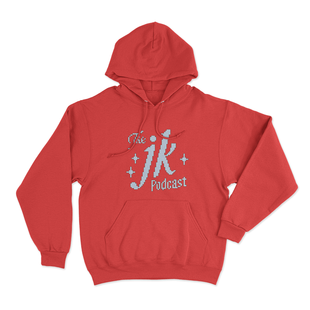 Jk Podcast Logo Unisex Hoodie Red Jk Podcast Logo Unisex Hoodie Red