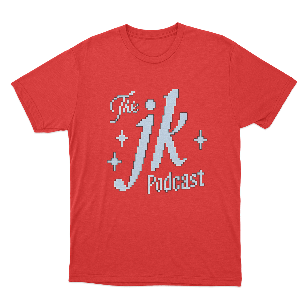 Jk Podcast Logo Unisex T Shirt Red Jk Podcast Logo Unisex T Shirt Red