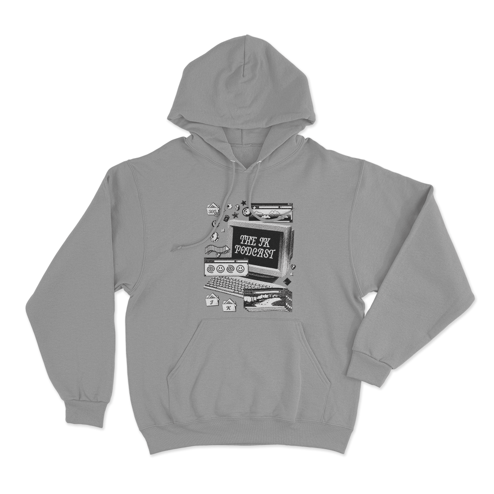 Jk Podcast Unisex Hoodie Grey Jk Podcast Unisex Hoodie Grey