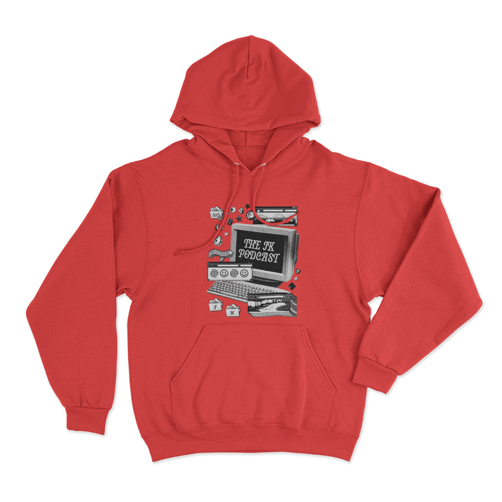 Jk Podcast Unisex Hoodie Red Jk Podcast Unisex Hoodie Red